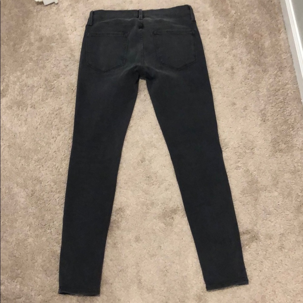 FRAME Le Skinny de Jeanne Split Hem Denim Jeans - Picture 4 of 6